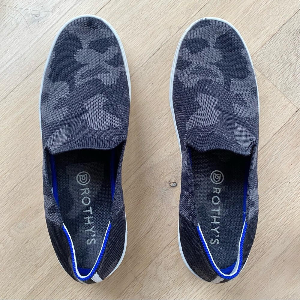 Rothy’s the Original Slip on Sneaker in Camo size 9.5